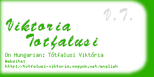viktoria totfalusi business card