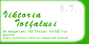 viktoria totfalusi business card